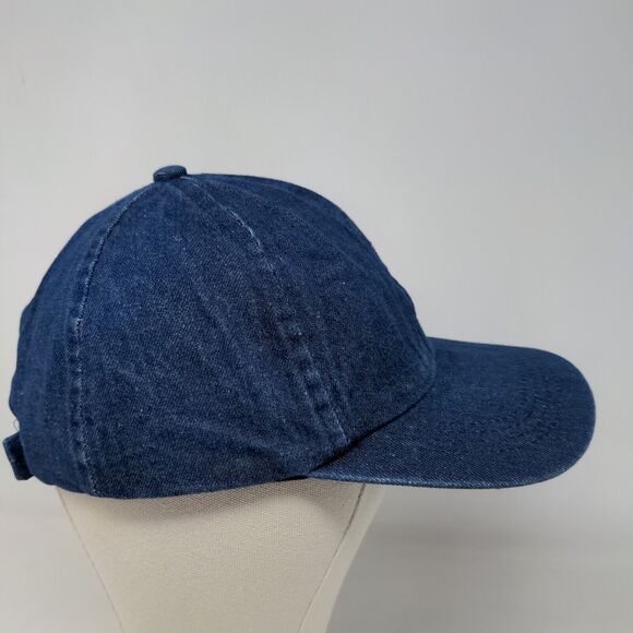 K Accessories Men's Strapback Hat Blue Size OSFM Denim Blank - Picture 4 of 7